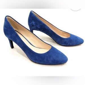 Cole Haan Grand OS blue suede heels